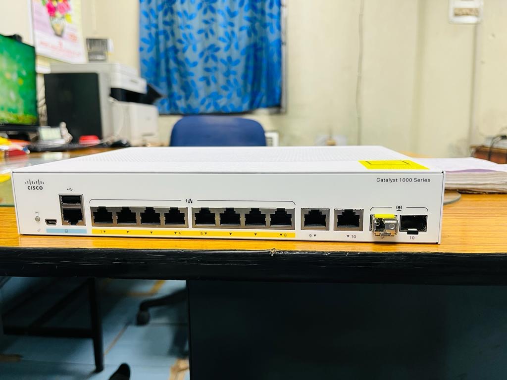 New Cisco Catalyst switch during deployment preparation